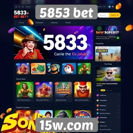 Análise da interface do site 5853 bet